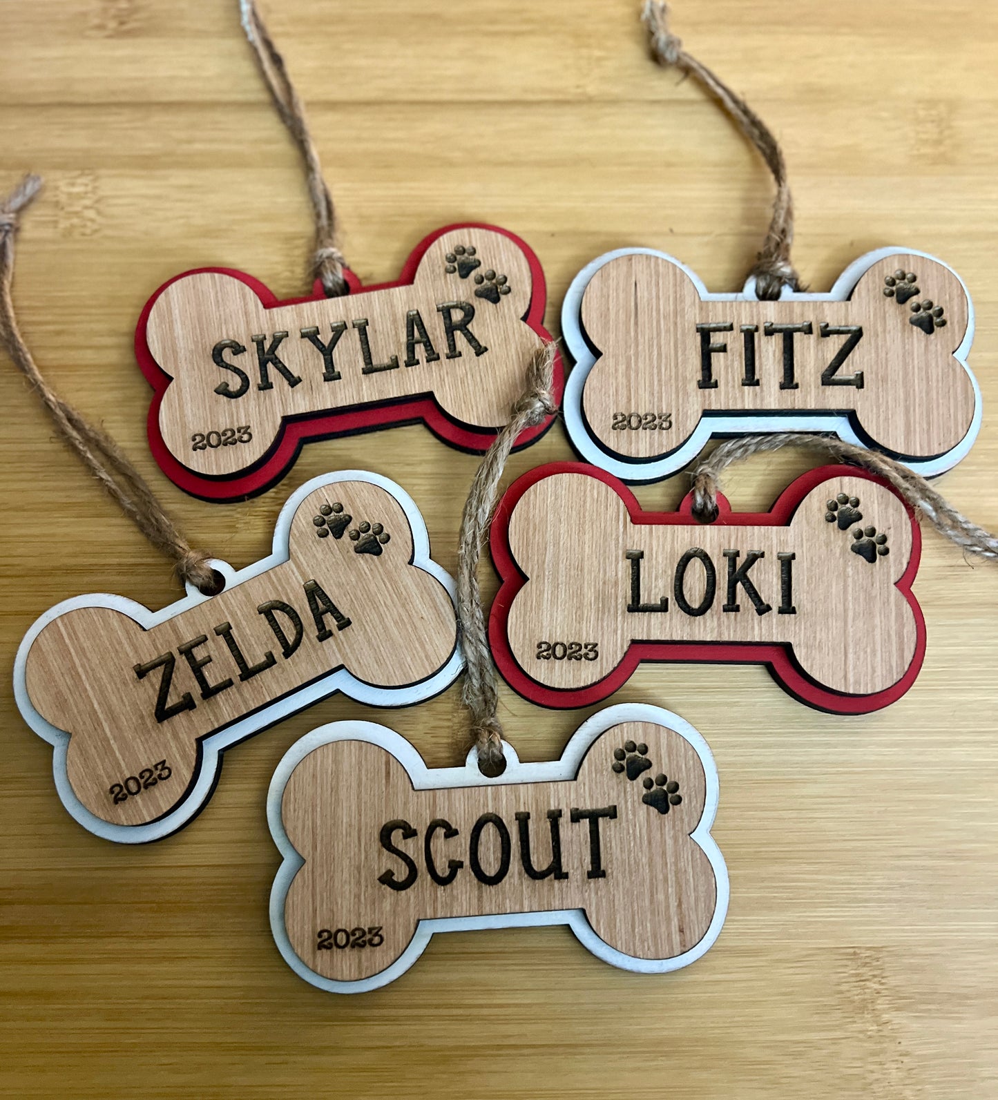 Layered Bone Ornament