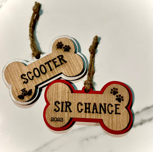 Layered Bone Ornament