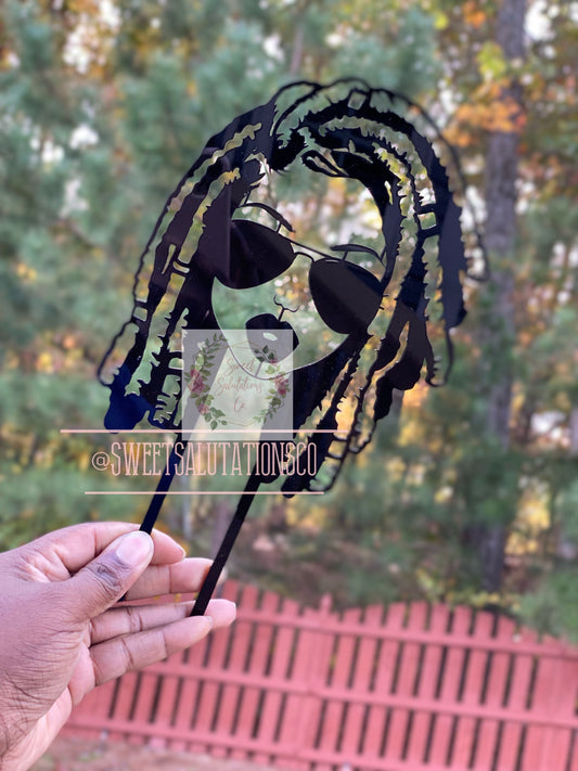 Woman with Locs Trellis - Loc’d Up Lady