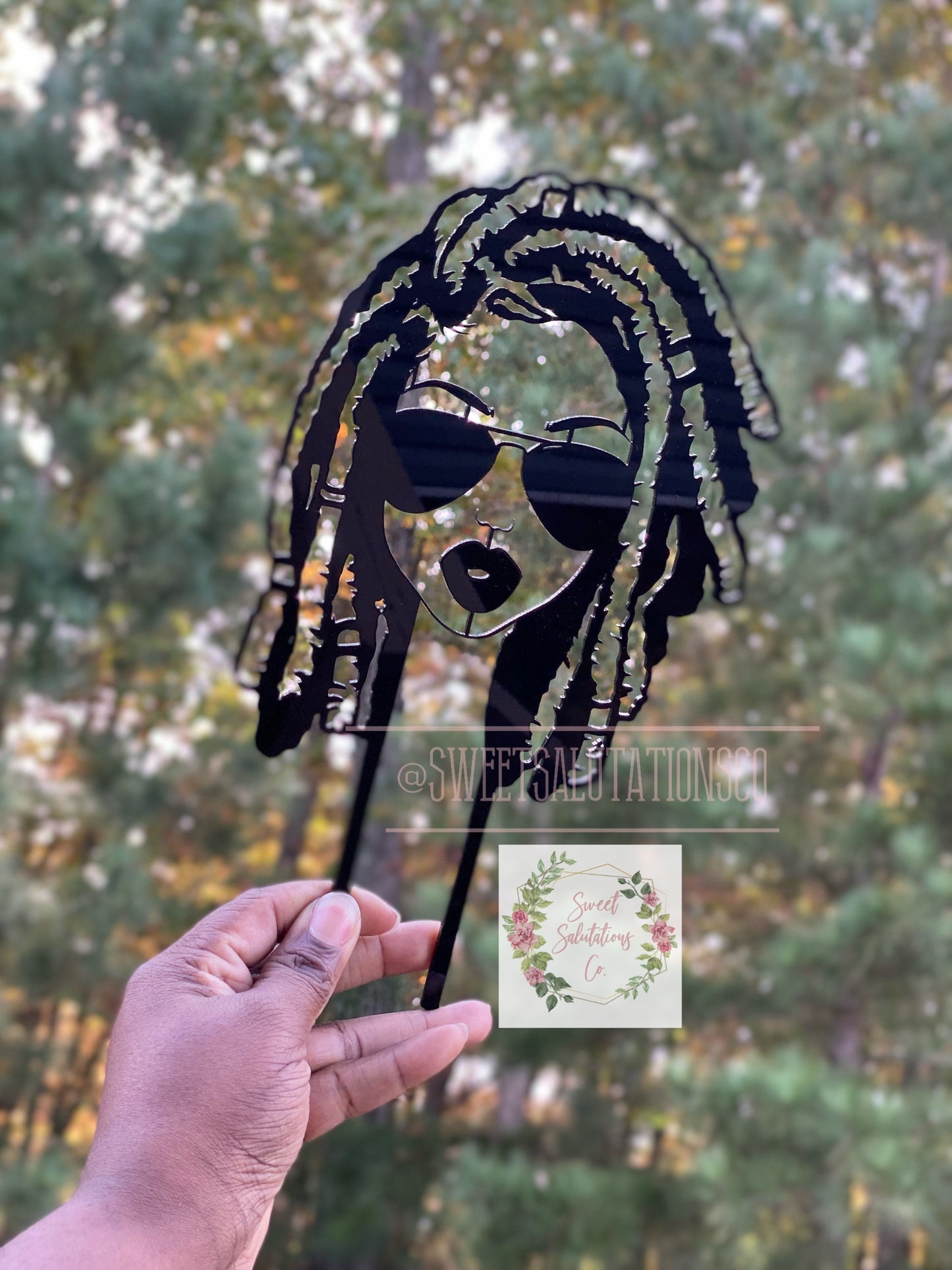 Loc’d in Love Trellis Couple Acrylic