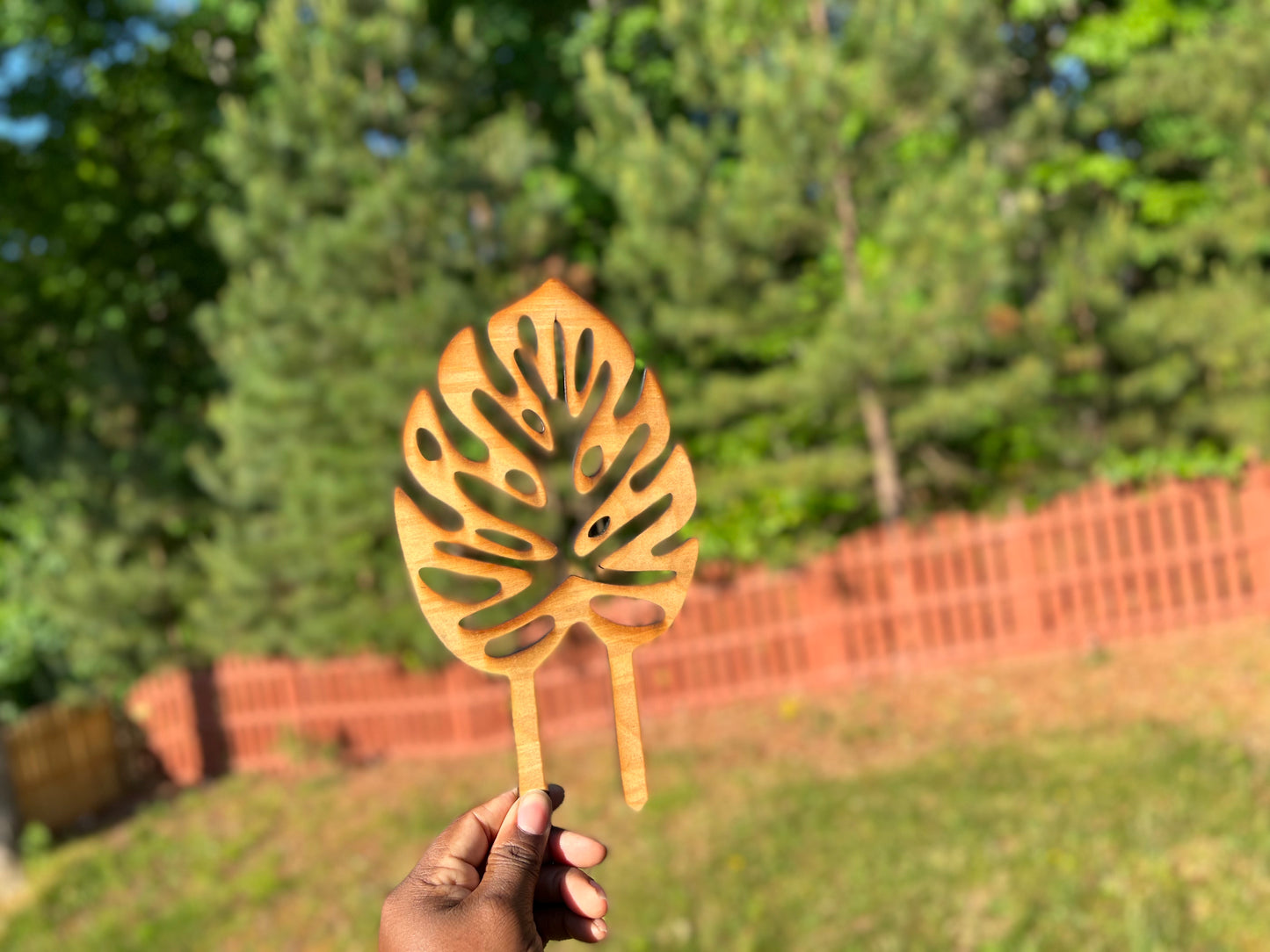 Single Monstera Leaf Trellis