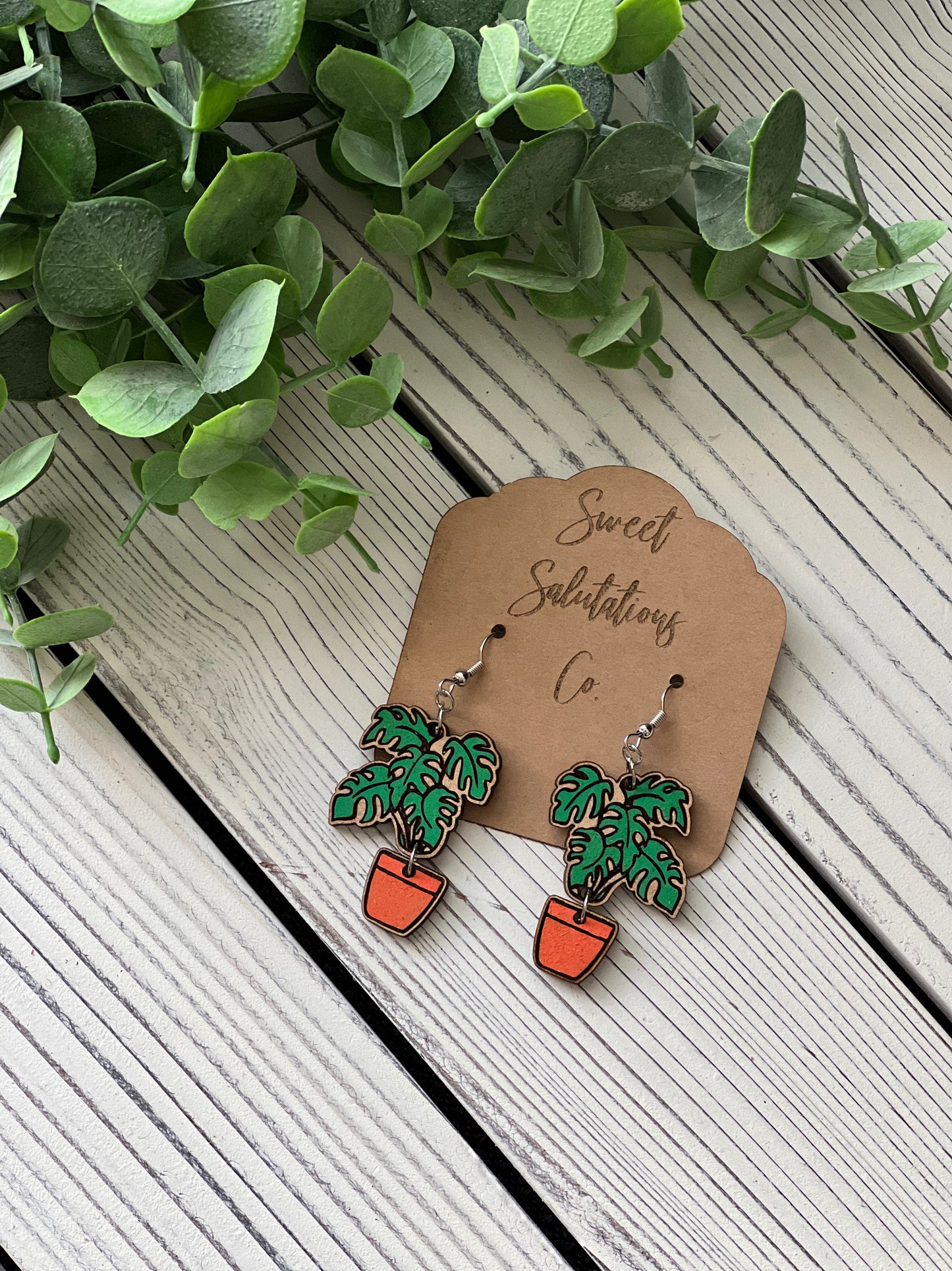 Plant Dangly Earrings